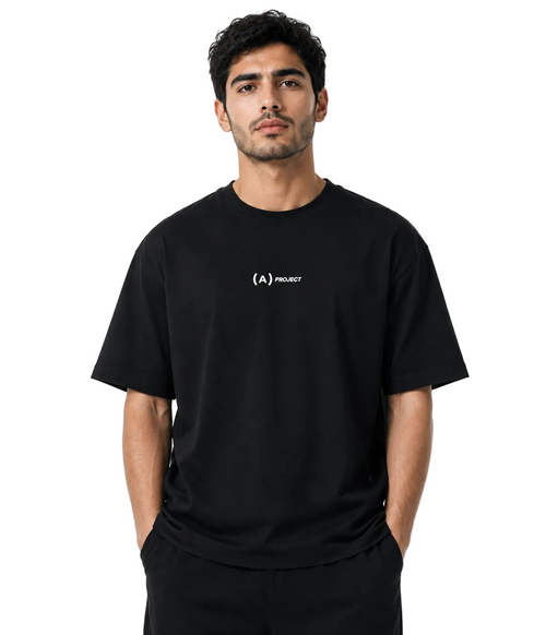 (A) Project Essential Box Fit T-Shirt – Black