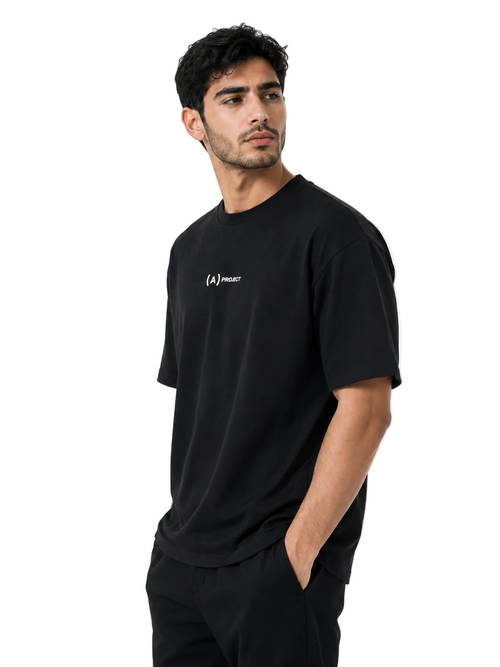 (A) Project Essential Box Fit T-Shirt – Black