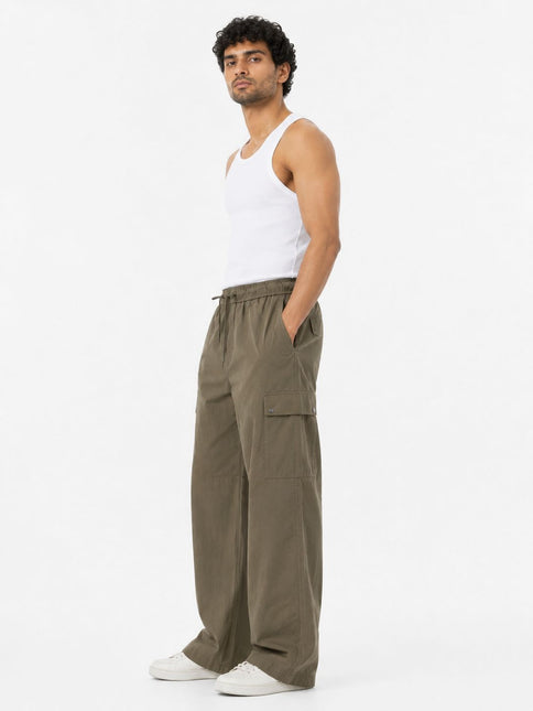 Utility Wide Leg Cargo Trousers