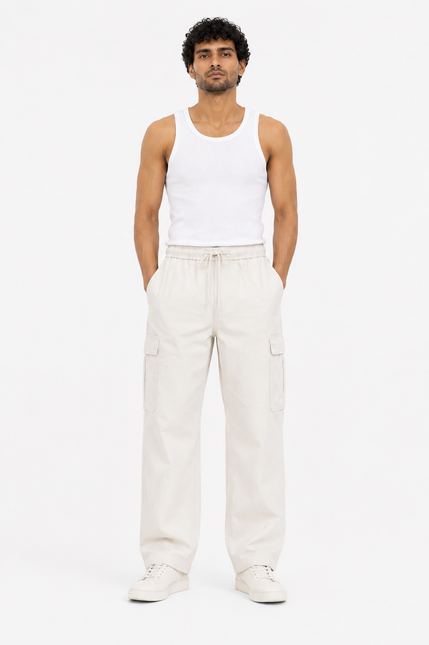 Utility Wide Leg Cargo Trousers