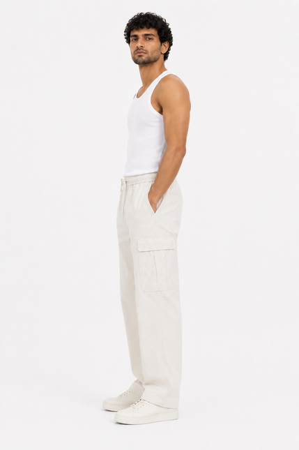 Utility Wide Leg Cargo Trousers