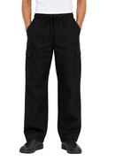 Utility Wide Leg Cargo Trousers – Olive Green