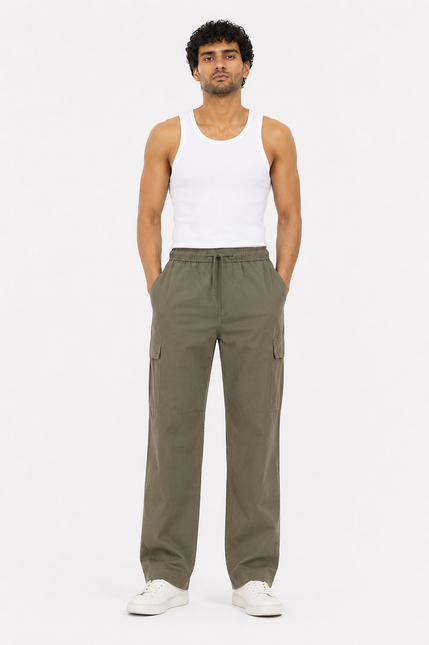 Utility Wide Leg Cargo Trousers