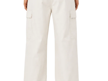 Utility Wide Leg Cargo Trousers – Olive Green