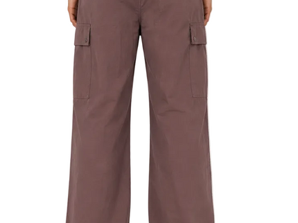 Utility Wide Leg Cargo Trousers – Olive Green