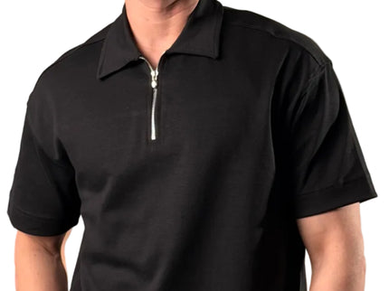 Zip Collar T-Shirt – Box Fit