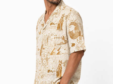 Pharaoh Sketch Relaxed Resort Shirt