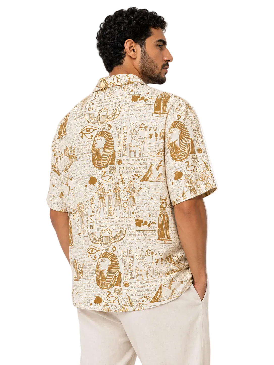 Pharaoh Sketch Relaxed Resort Shirt