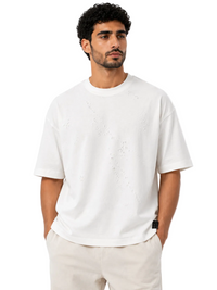 Dune Weave Textured Box Fit T-Shirt