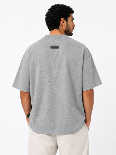 Ripple Knit Box Fit T-Shirt