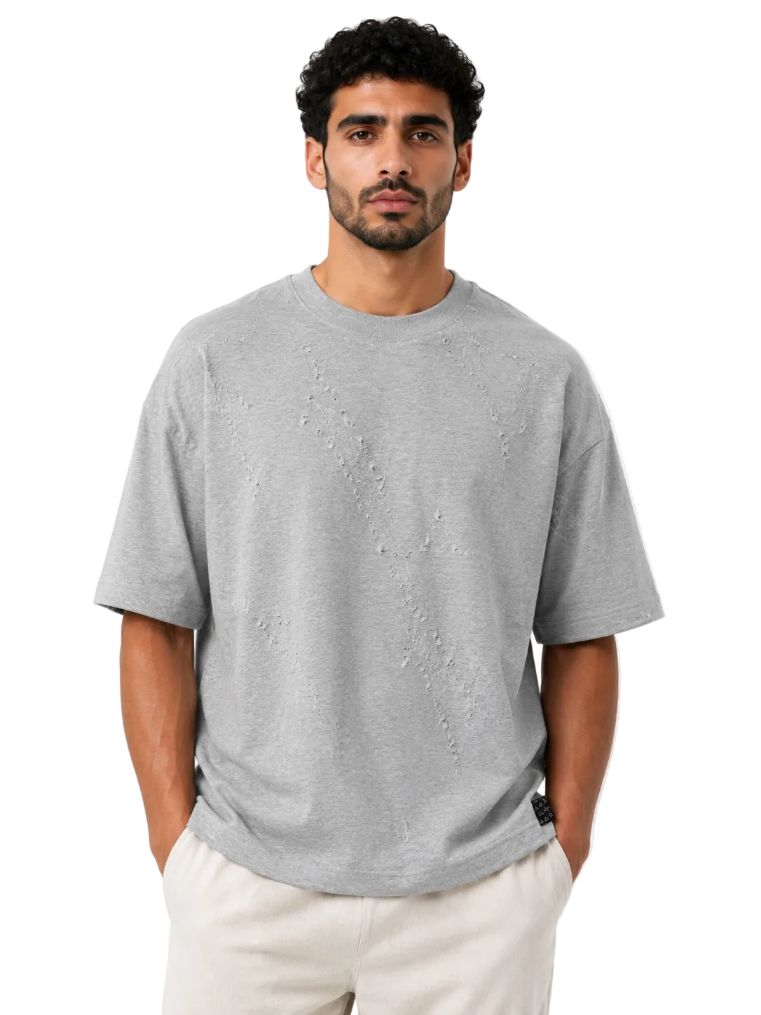 Dune Weave Textured Box Fit T-Shirt