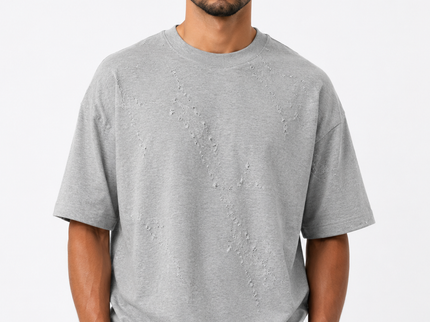Ripple Knit Box Fit T-Shirt