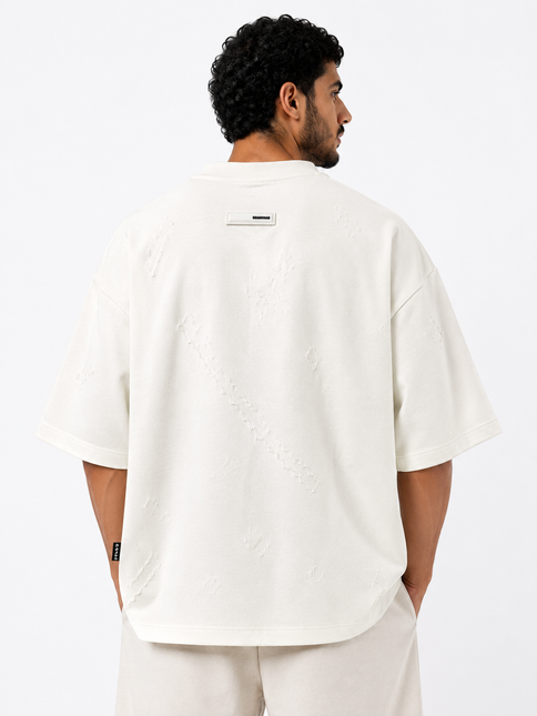Ripple Knit Box Fit T-Shirt