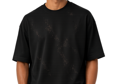 Ripple Knit Box Fit T-Shirt