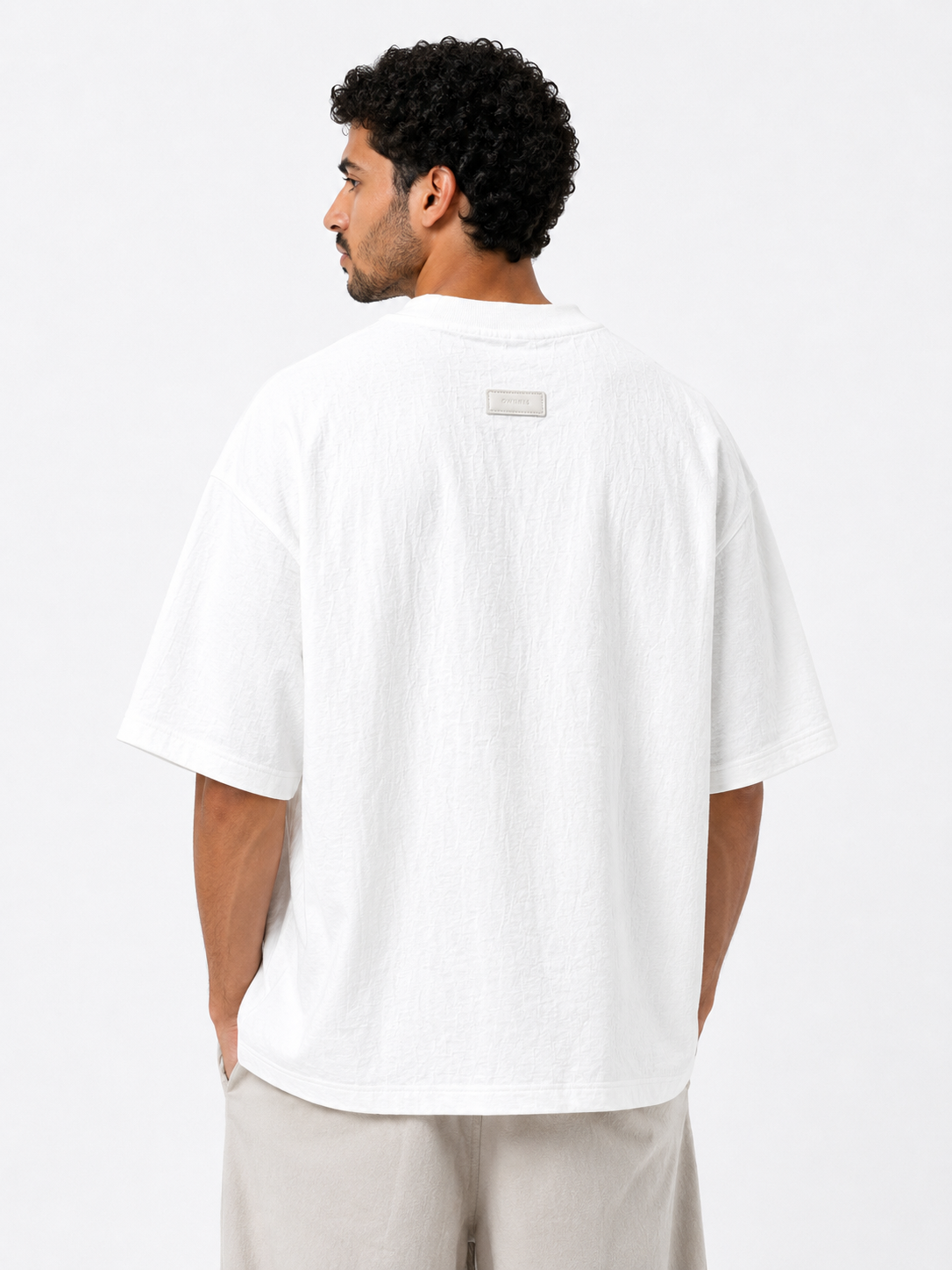Ripple Knit Box Fit T-Shirt