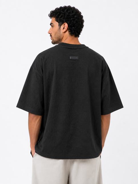 Ripple Knit Box Fit T-Shirt