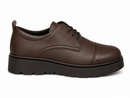 Line Chunky Sole Leather Derby Shoes