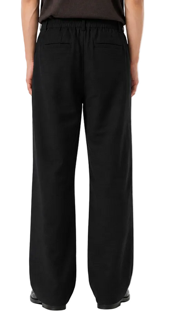 Linen Blend Wide Leg Trousers