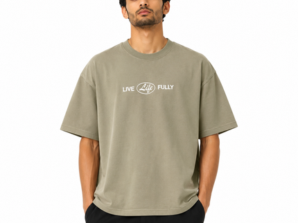 Live Life Fully Box Fit T-Shirt