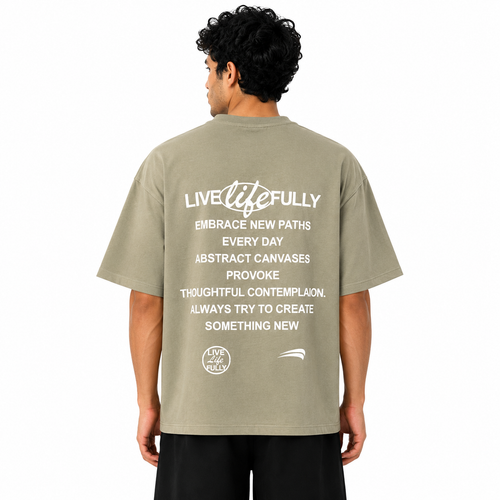 Live Life Fully Box Fit T-Shirt