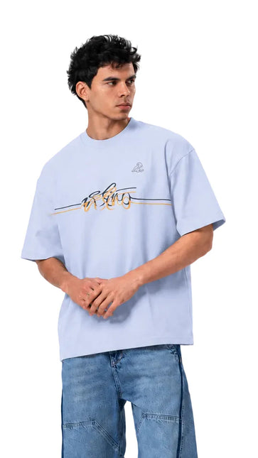El Niño Box Fit T-Shirt – Ice Blue