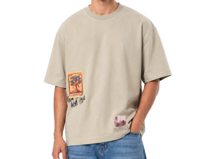 Vintage Postcard Box Fit T-Shirt