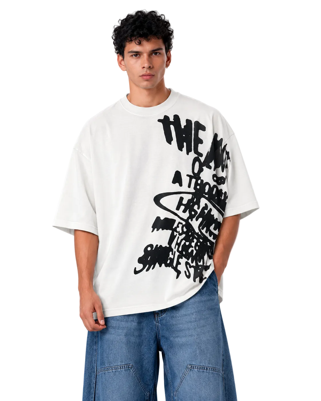 Graffiti Script Box Fit T-Shirt