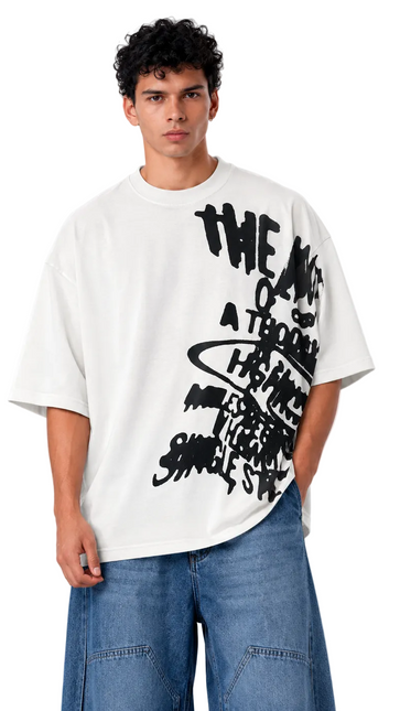 Graffiti Script Box Fit T-Shirt