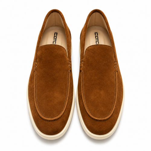 CloudStep Suede Slip-On Loafers