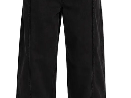 Narrow Waist Wide Leg Denim Pants