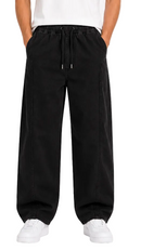 Narrow Waist Wide Leg Denim Pants