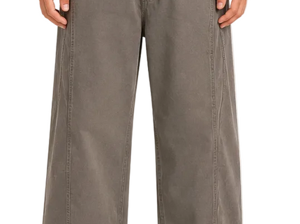 Narrow Waist Wide Leg Denim Pants