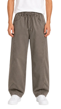 Narrow Waist Wide Leg Denim Pants