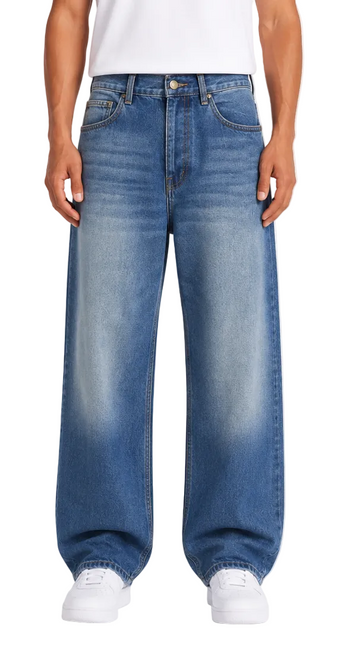 Relaxed Wide Leg Jeans