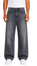 Relaxed Wide Leg Jeans