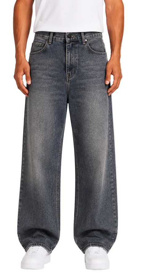 Relaxed Wide Leg Jeans
