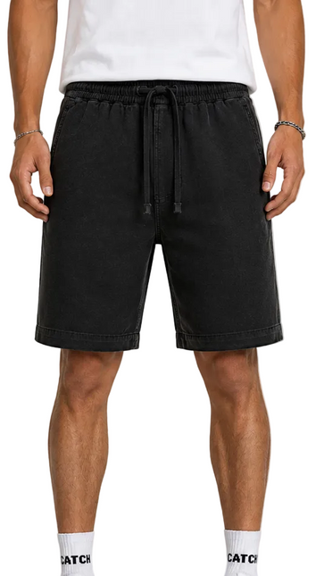 Vintage Washed Drawstring Shorts