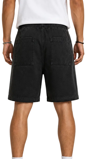 Vintage Washed Drawstring Shorts