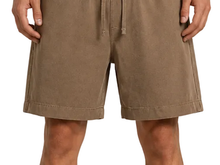 Vintage Washed Drawstring Shorts