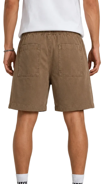 Vintage Washed Drawstring Shorts