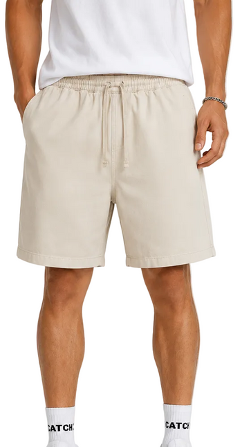 Vintage Washed Drawstring Shorts