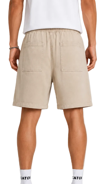 Vintage Washed Drawstring Shorts