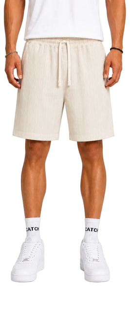 Textured Linen Relaxed Shorts