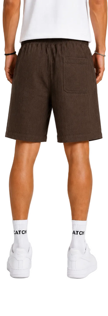 Textured Linen Relaxed Shorts