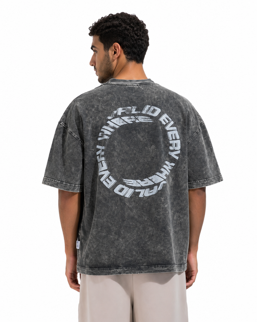Green Washed Box Fit T-shirt
