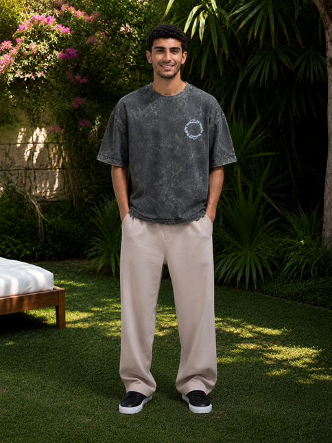 Green Washed Box Fit T-shirt