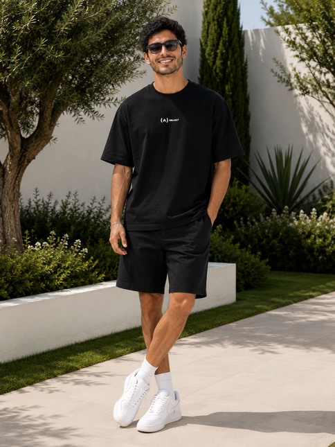 (A) Project Essential Box Fit T-Shirt – Black