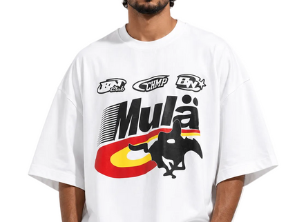 Front and Back Printed Box fit T-shirt