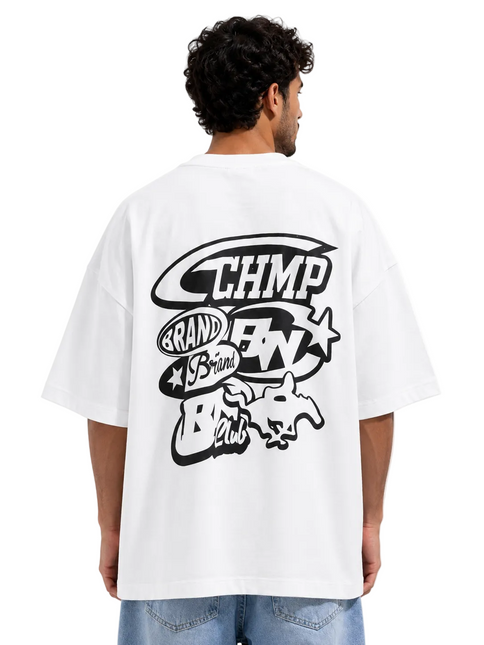 Front and Back Printed Box fit T-shirt