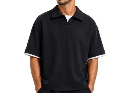 Signature Open Collar T-Shirt